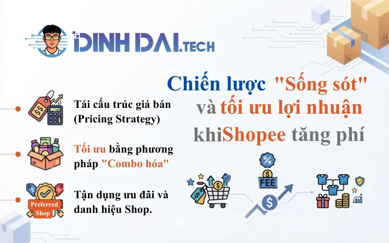 Chiến lược Sống sót và tối ưu lợi nhuận khi Shopee tăng phí