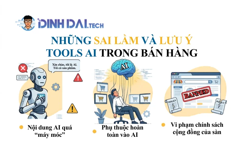 Những sai lầm và lưu ý khi lạm dụng Tools AI trong bán hàng