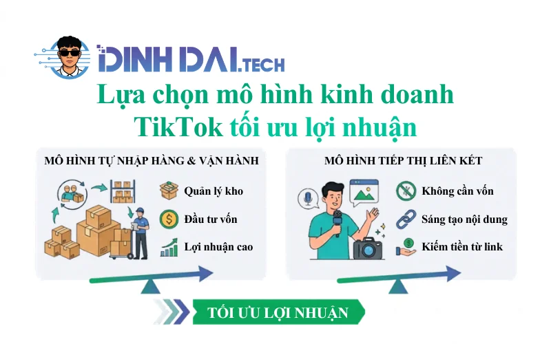 Lựa chọn mô hình kinh doanh TikTok tối ưu lợi nhuận